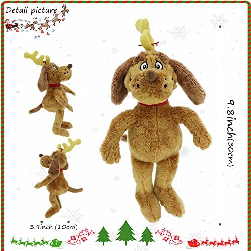 RELIGES Green Christmas Monster Plush - Festive Stuffed Animal for Boys and Girls