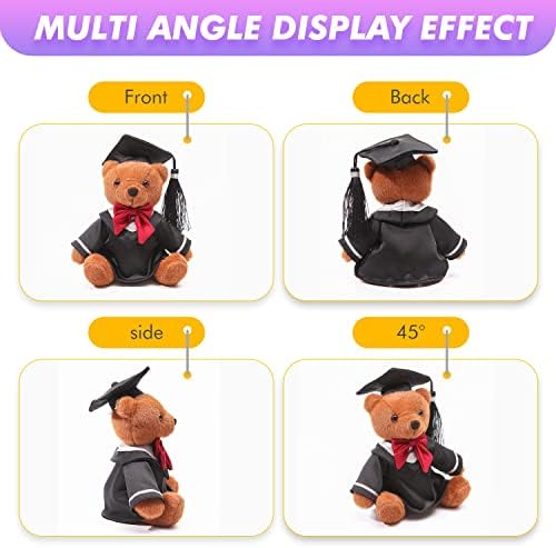 AULUDA Plush Graduation Bear Doll - Soft Huggable Stuffed Animal