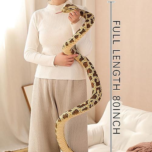 80 Inch Realistic Snake Plush Toy for Kids 1