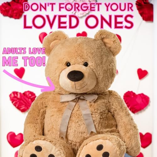 JOON Huge Teddy Bear 38 Inches Tan Fluffy