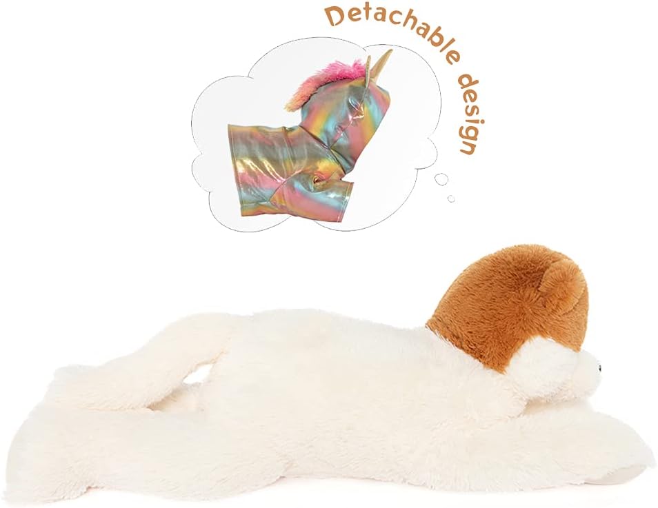 Muiteiur Giant Unicorn Plush Stuffed Animal with Zippered Pouch 1