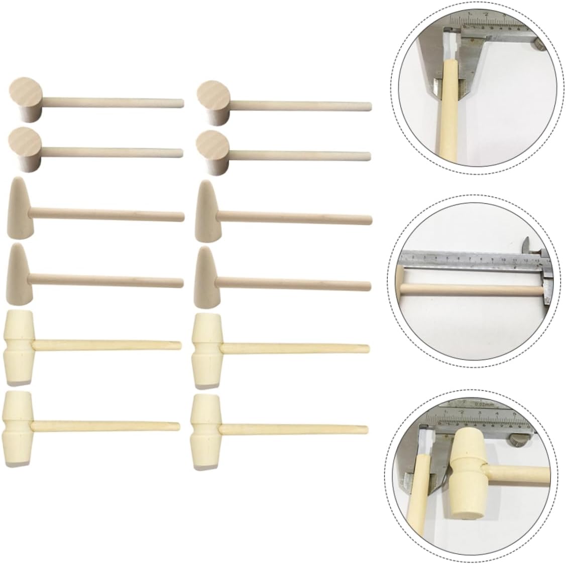 DECHOUS Mini Wooden Hammer Toy Set 15pcs