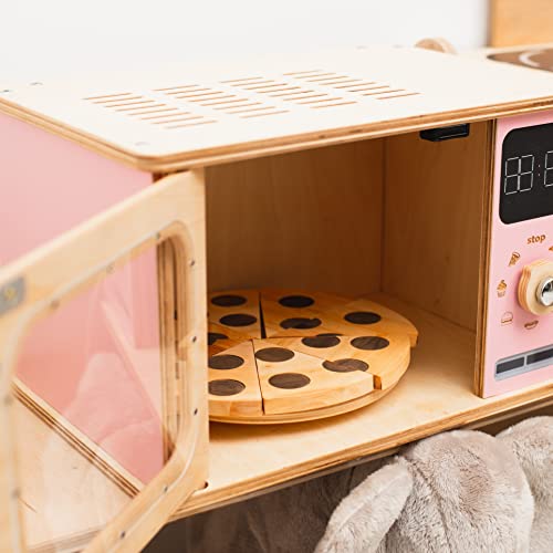 Enjoy The Wood Wooden Microwave Montessori Toy