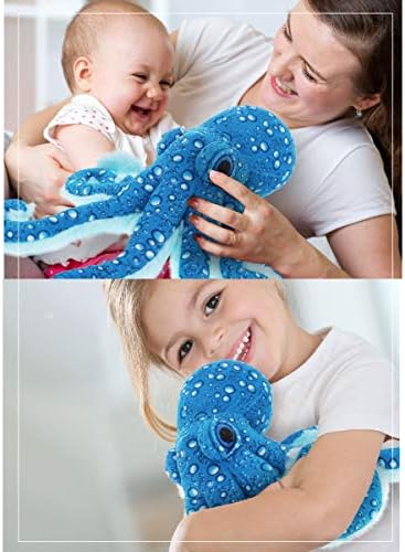 DolliBu Large Blue Octopus Plush Toy - 16 Inches 1