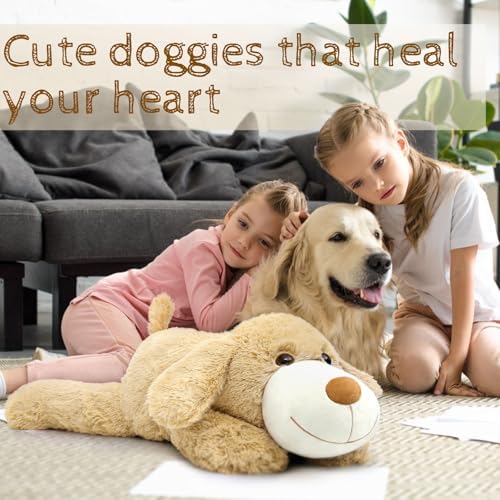 BENINY Giant Dog Plush 32 Inch Cuddly Pillow Toy