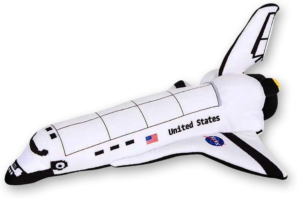 ArtCreativity Stuffed Space Shuttle - 14 Inch Plush Toy for Kids