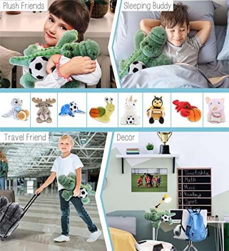 DolliBu Alligator Plush with Soccer Ball - 165 Inches 1