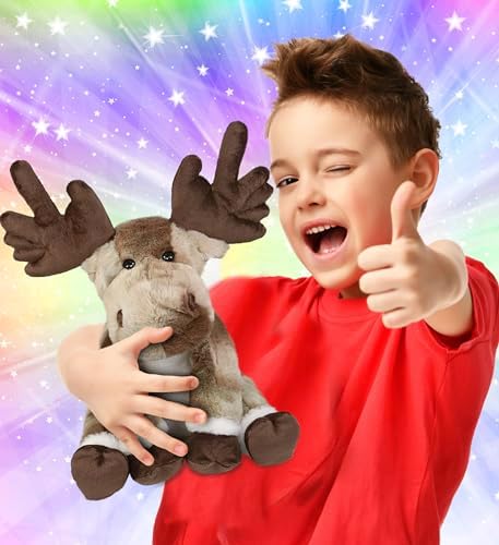 DolliBu Forest Floppy Moose Plush Toy - 105 Inches 1