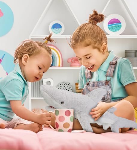 DolliBu Plush Shark - 23 Inch Soft Huggable Toy