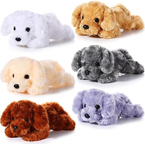 Harrycle 6 Pcs 8 Inch Plush Dog Pillow Toy Set