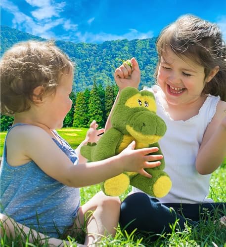 DolliBu Alligator Plush Toy 9 Inches Eco-Friendly Stuffed Animal