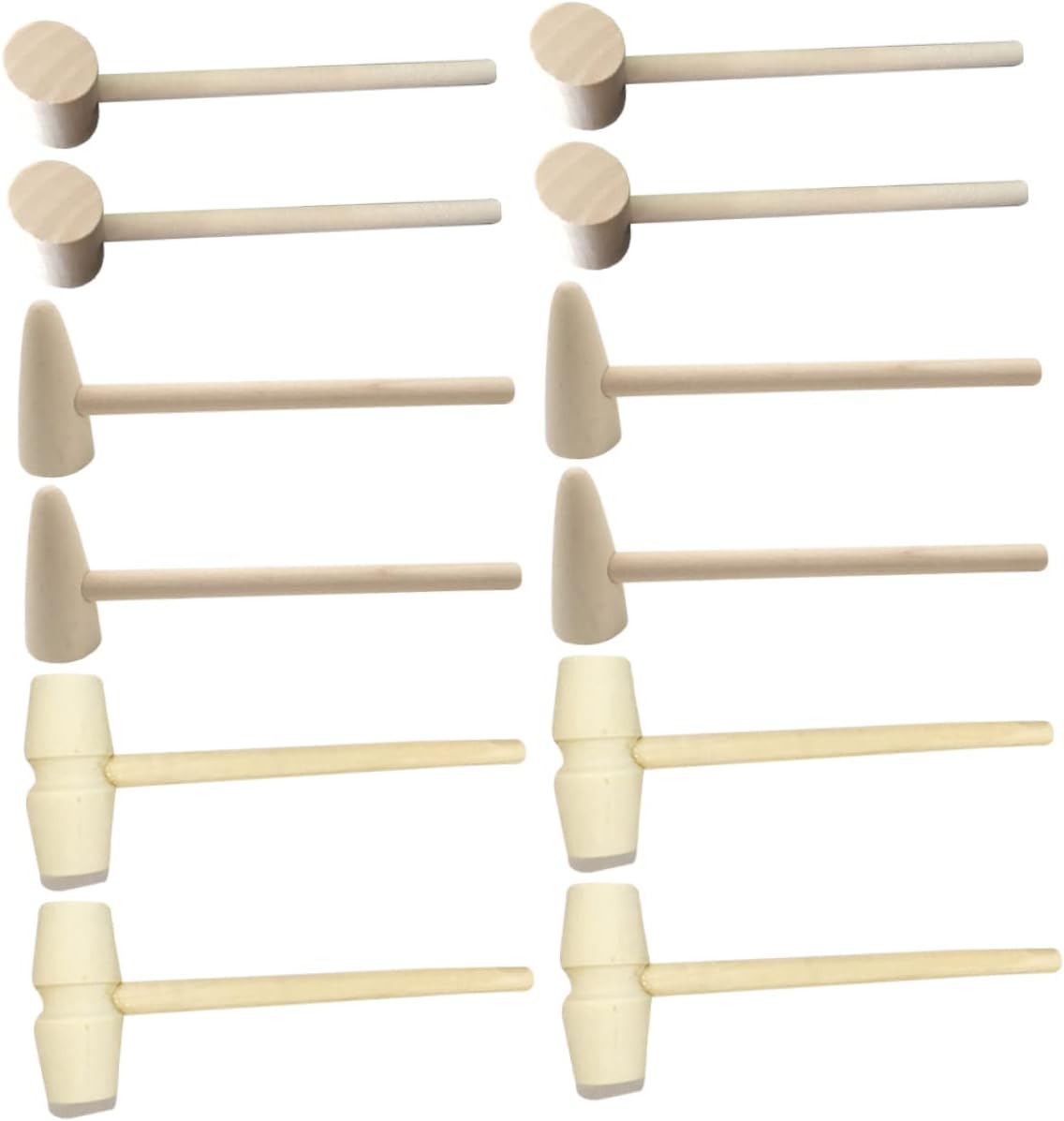 DECHOUS Mini Wooden Hammer Toy Set 15pcs