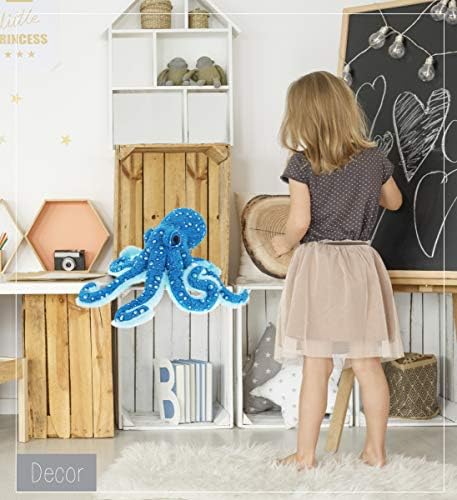 DolliBu Large Blue Octopus Plush Toy - 16 Inches 1