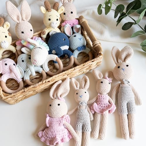 KawaiOnO Bunny Family Handmade Plushie Doll