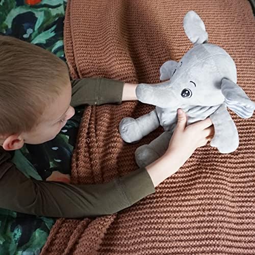 SENSORY4U Weighted Elephant Plush - 25 Lb Stress Relief Toy
