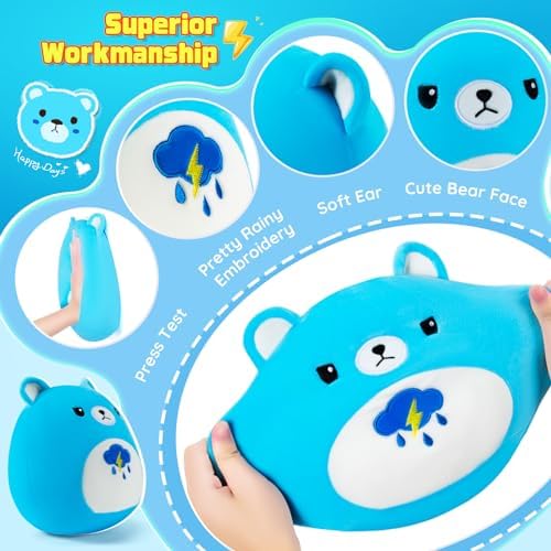 Auspicious Beginning Blue Bear Plush Toy - 11 Stuffed Animal