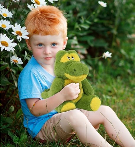 DolliBu Alligator Plush Toy 9 Inches Eco-Friendly Stuffed Animal