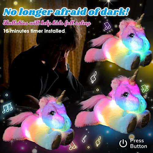 Cuteoy Musical Plush Unicorn Nightlight Toy