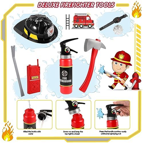 GIFTINBOX Firefighter Costume for Boys with Accessories
