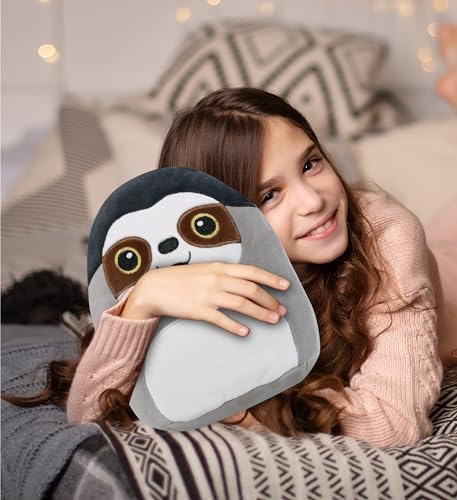 DolliBu Snug-Mooshies Sloth Plush Toy - 10 Inch