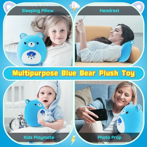 Auspicious Beginning Blue Bear Plush Toy - 11 Stuffed Animal