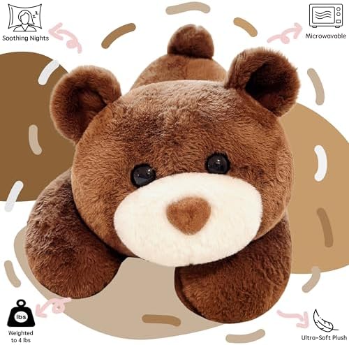 uoozii 20 Brown Bear Weighted Plush