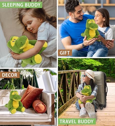 DolliBu Alligator Plush Toy 9 Inches Eco-Friendly Stuffed Animal