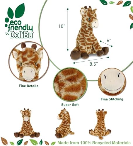 DolliBu Giraffe Plush Toy 10 Inches Soft and Realistic