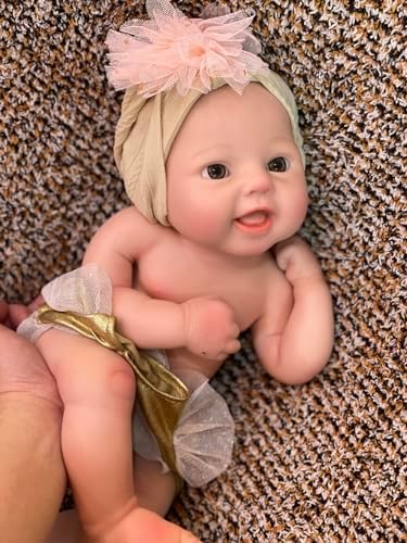 15 Inch Soft Silicone Baby Girl Doll - Lifelike Toy for Kids