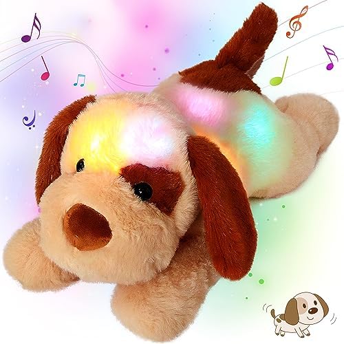 Cuteoy Musical Plush Dog Nightlight Toy 14 Inch 1
