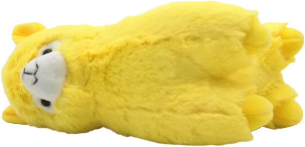 AngelGift Cuddly Plush Stuffed Animal Llama Lamb Yellow Alpaca Doll 7 Inch