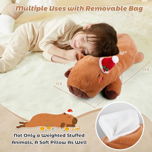 Bobbie Laxi 25 Capybara Weighted Plush Toy 1