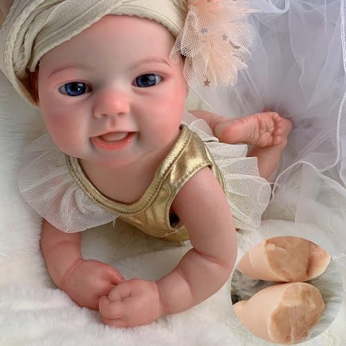 15 Inch Soft Silicone Baby Girl Doll - Lifelike Toy for Kids