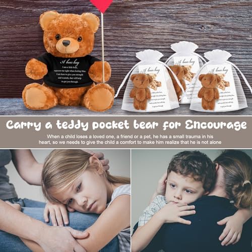 Meooeck Comfort Bear Plush Stuffed Animal Sympathy Gift