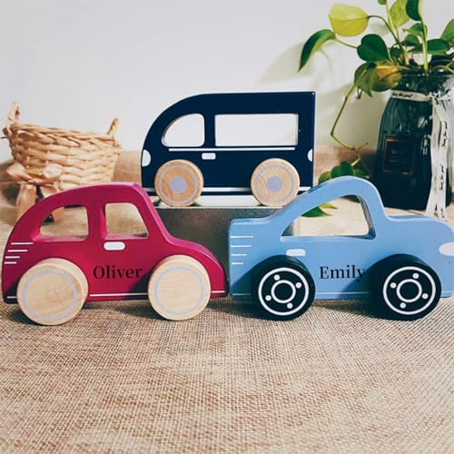 Personalized Name Wooden Toy Car for Kids