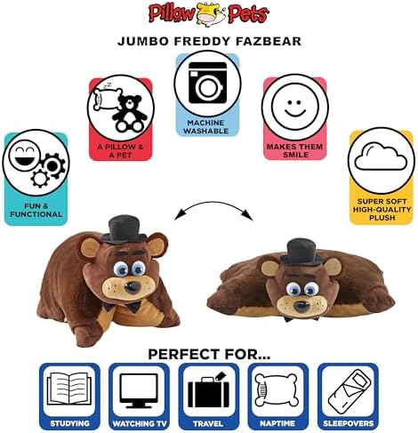 Pillow Pets Jumbo Freddy Fazbear Plush Pillow Toy