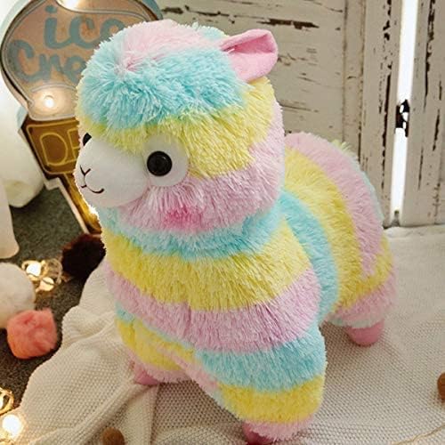 137 Inch Rainbow Llama Plush Toy for Kids and Adults