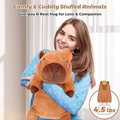 Bobbie Laxi 25 Inch 45 Lb Weighted Capybara Plush Toy