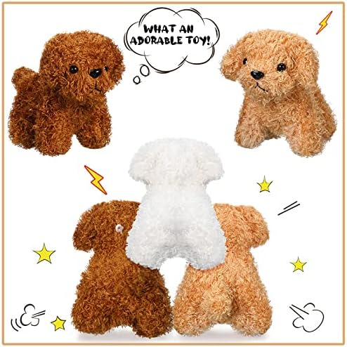 Skylety 12-Pack 5 Mini Dog Plush Toys Set