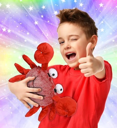 DolliBu Red Crab Plush Toy - 12 Inches Soft Stuffed Animal