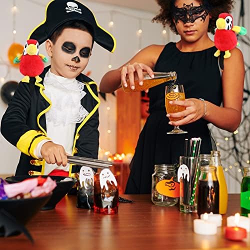 Kathfly 3 Pcs Pirate Parrot Shoulder Prop Costume Toy