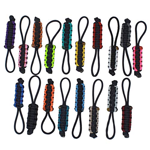 BGTV BubbasGarageTv Large Heavy Duty Paracord Zipper Pulls - Lime Green