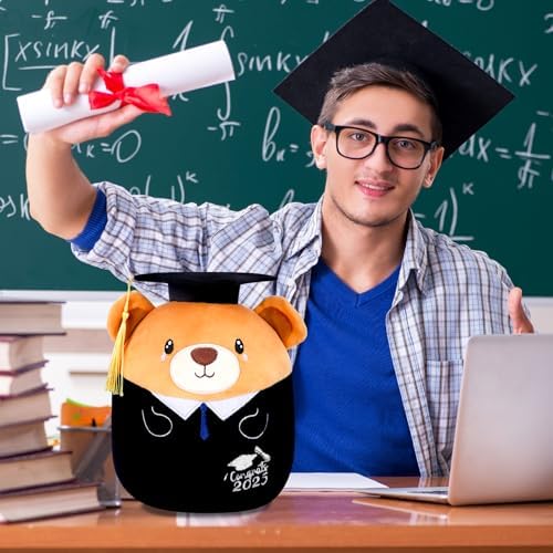 Graduation Bear Plush Pillow 8 Inch 2025 Class Gift