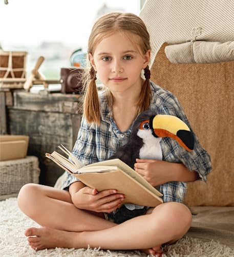 DolliBu Toucan Plush - 8 Inches Super Soft Stuffed Animal