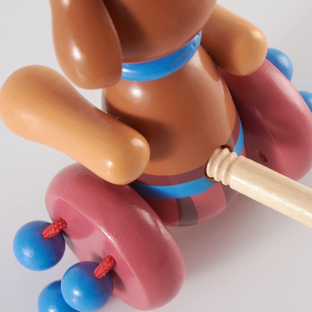 RUYU Loyal Puppy Wooden Push-n-Pull Toy for Toddlers