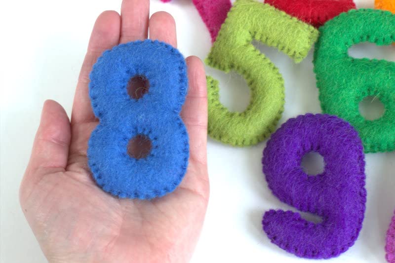 Matthew Mae Monthly Milestone Felt Number Set 0-9 PINK