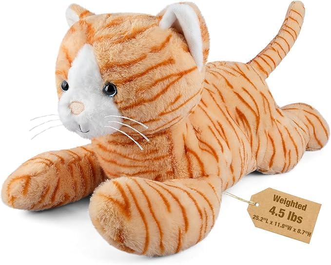 Bobbie Laxi 25 Cat Weighted Plush for Comfort