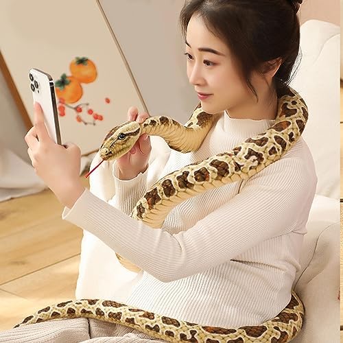 80 Inch Realistic Snake Plush Toy for Kids 1
