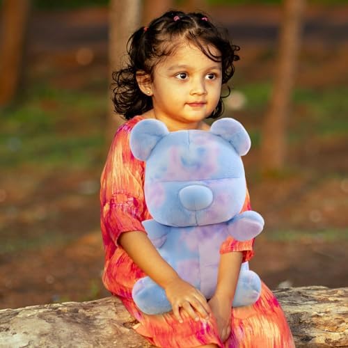 Tie Dye Bear Plush Toy - 9 Inch Soft Cuddly Stuffed Animal 1