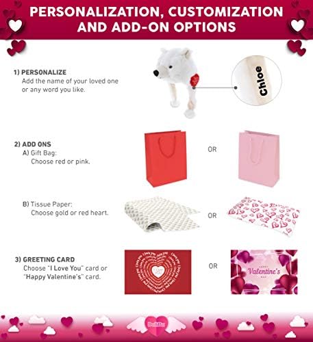 DolliBu I Love You Polar Bear Hat - 16 Inches